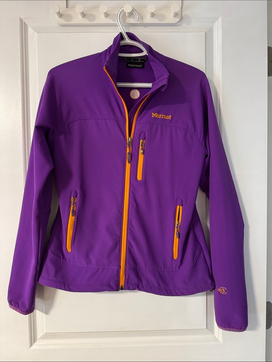 Marmot Jackets & Blazers - Marmot Purple Softshell Jacket with Orange Accents